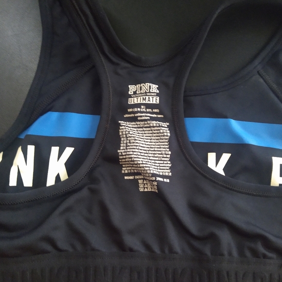 Victoria's Secret Pink Ultimate Multicolor Sports Bra Size: Medium - Picture 5 of 6